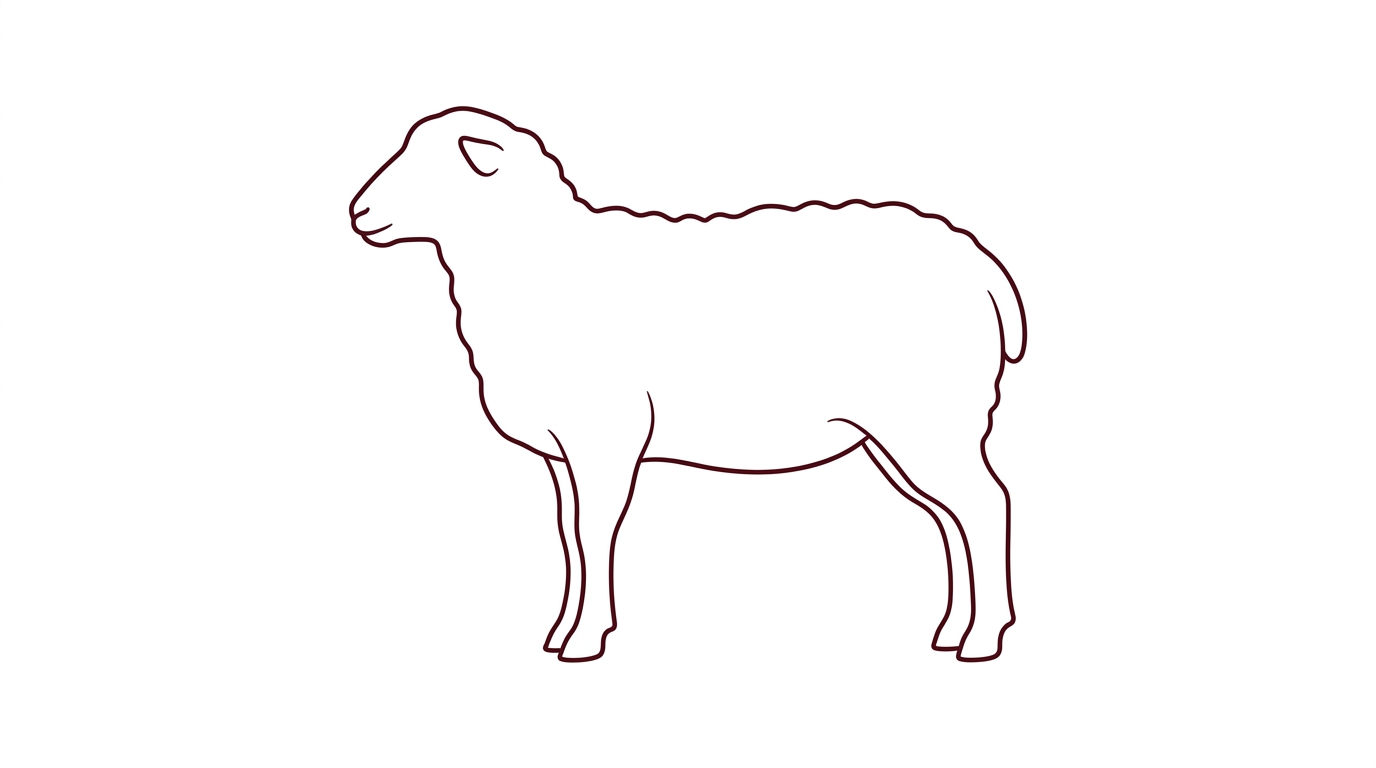 Agneau - Schéma des découpes