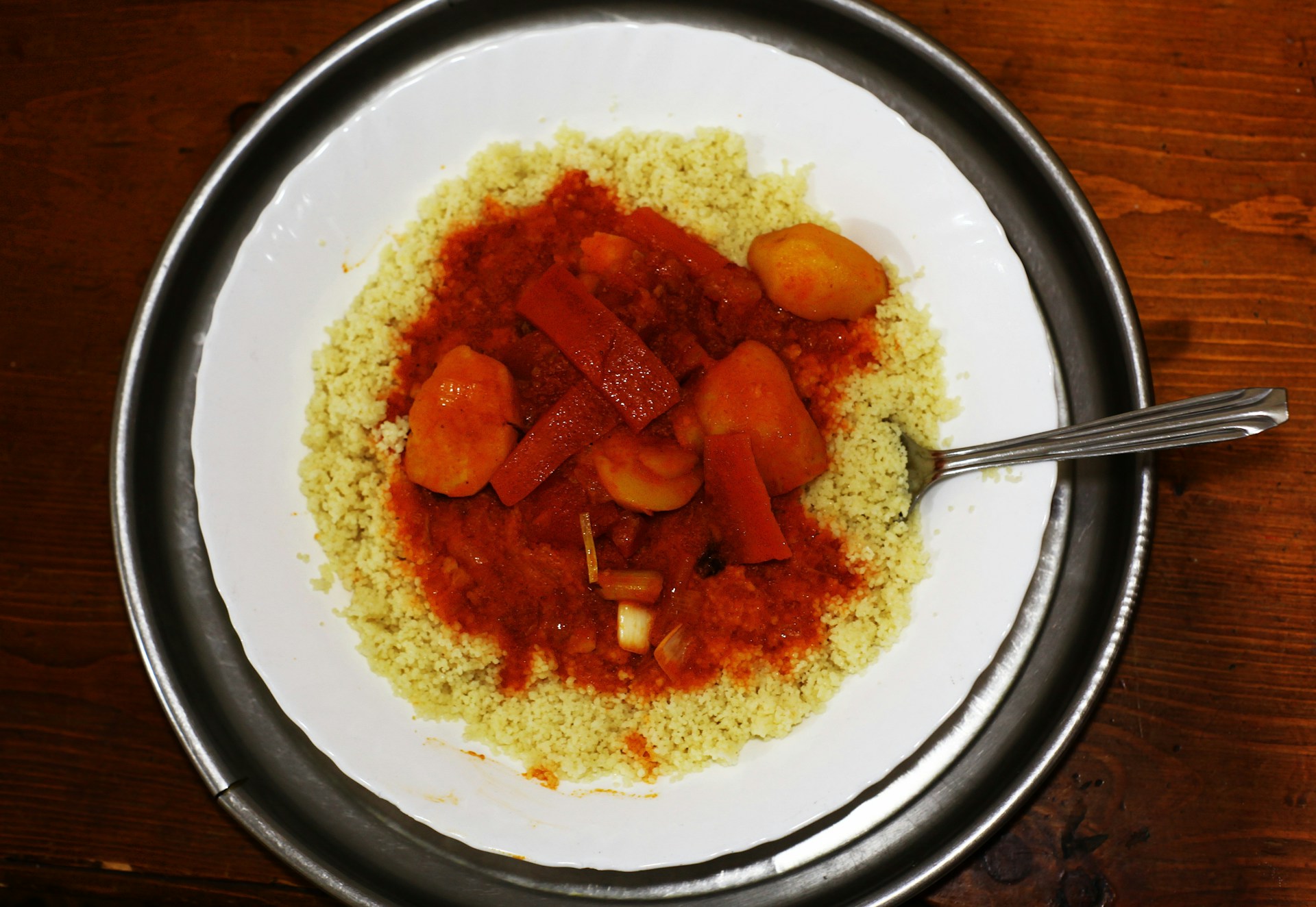 Couscous royal — agneau, poulet et merguez